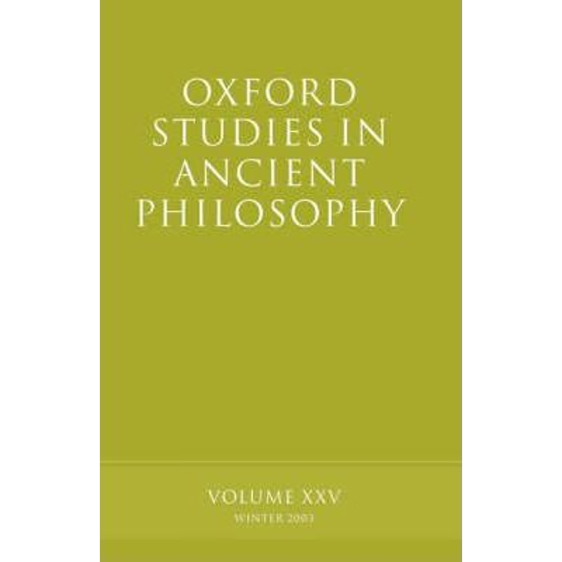 按需印刷Oxford Studies in Ancient Philosophy volume XXV:Winter 2003[9780199268252]