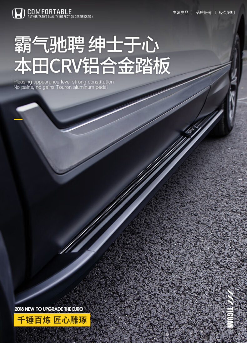2021款crv脚踏板安装图,2021款本田crv脚踏板 韩信 适用于12-2021款crv踏板原厂18东风本田脚踏板17