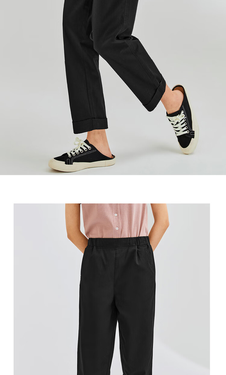 Женские брюки Giordano, летние, из чистого хлопка, с эластичным поясом, легкие повседневные брюки, 05424354, размер S, цвет "Бежевый"