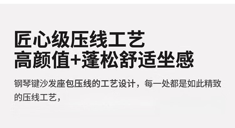 罗籍乐2024新款意式布艺沙发沙发钢猫抓直排沙发双人轻奢琴猫抓皮沙发简约客厅小户型直排轻奢 直排双人位2米 猫抓皮[海绵款]详情图片34