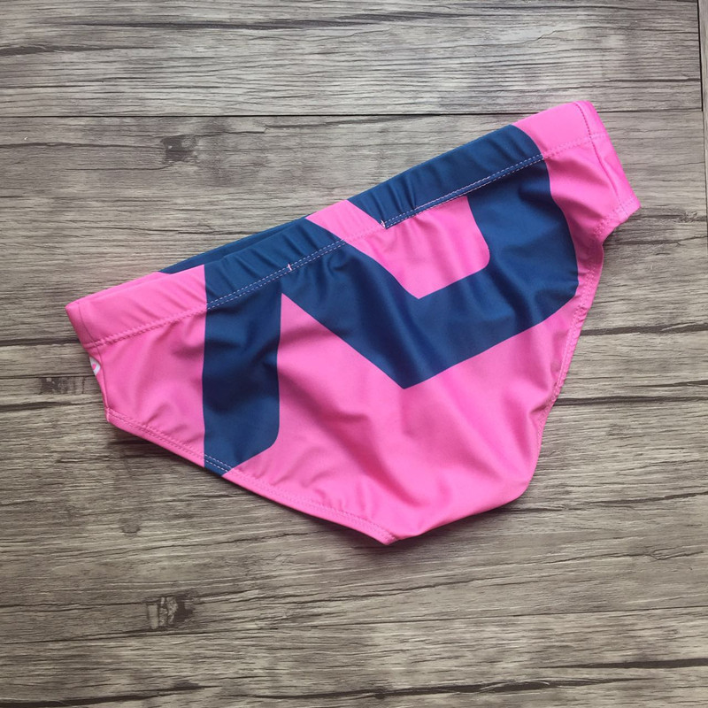 新品男士泳裤 低腰紧身性感三角泳裤男 泳装 游泳裤 泳衣同款 粉红色