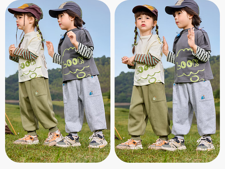 Детские штаны Dudujia [Mountain Series Joggers] Весна-Осень, для мальчика и девочки, синие, размер 110