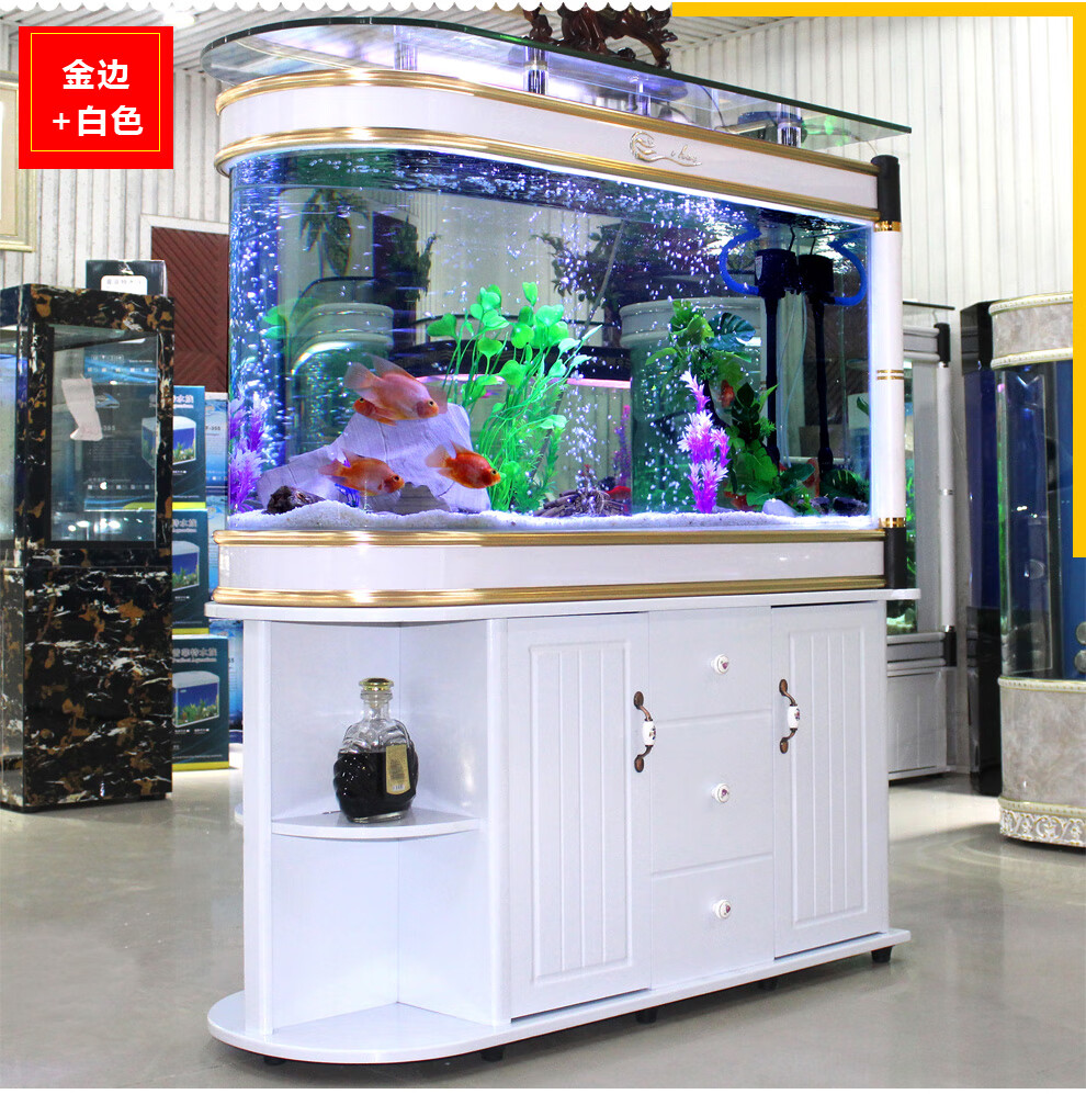 喜灏(xihao包到家并安装)子弹头鱼缸水族箱客厅家用中型大型1.2米1.