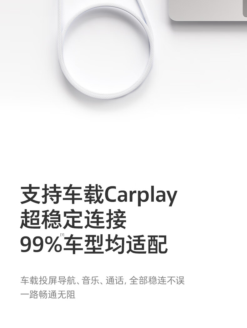 Кабель TORRAS Type-C для iPhone 16/17 Pro, iPad Pro Air, быстрая зарядка, 1.2 м, белый