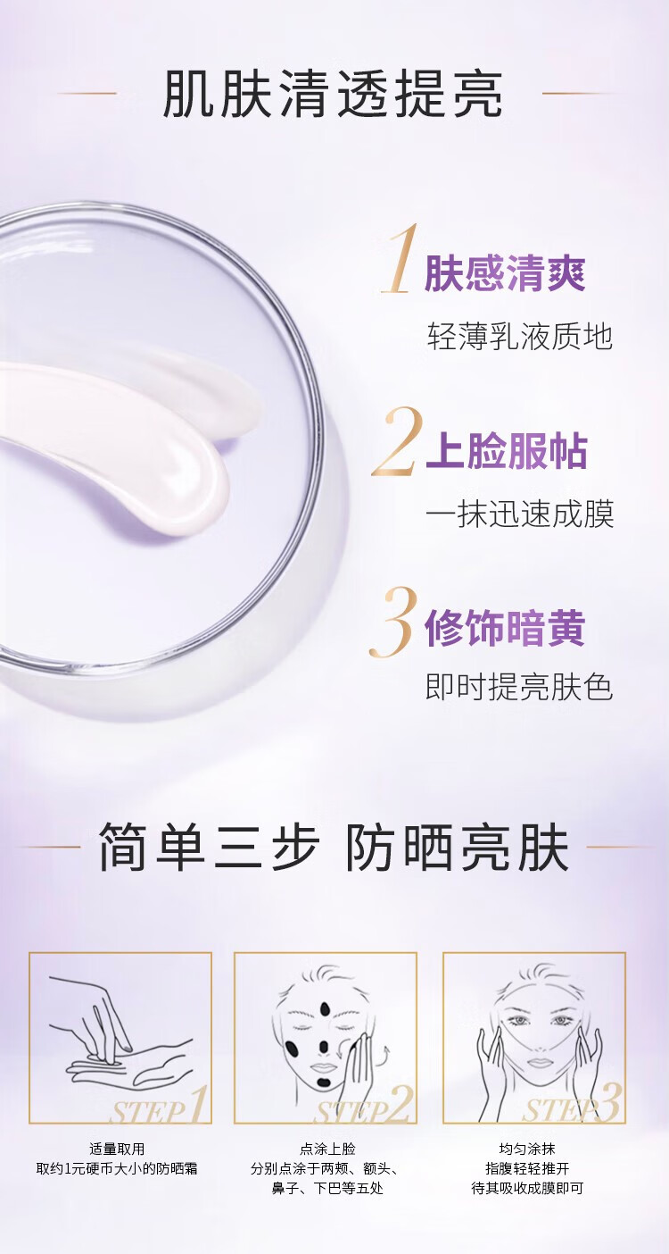 欧莱雅防晒霜新多重防护隔离露遮瑕户外SPF50+PA++++ 匀净防晒40ml(自然遮瑕)