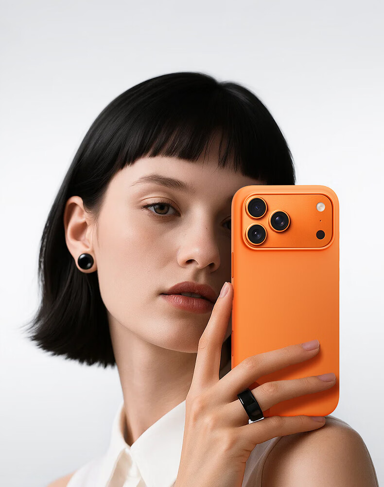 Чехол W&P для Apple iPhone 17 Pro Max, силиконовый, с магнитной зарядкой MagSafe, цвет "Айма Оранж"