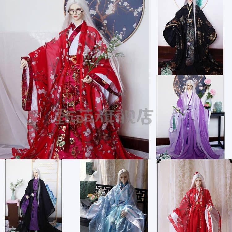 男芭比娃娃古代装bjd45607275cm古装娃娃衣服古风男娃儿童玩具14