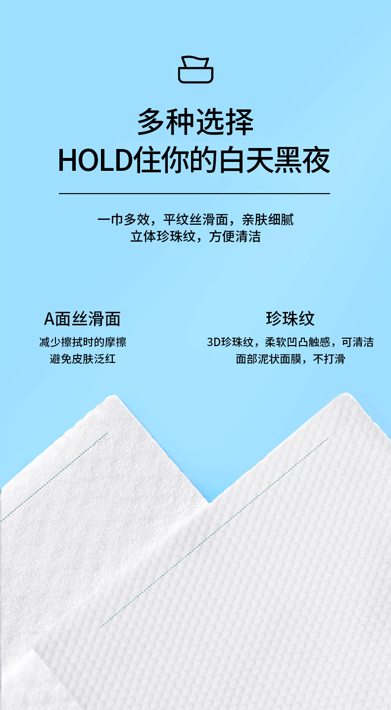 一次性洗脸巾加厚加大纯棉洁面巾棉柔巾抽取式便捷装美容院脸部清洁干湿两用擦脸巾珍珠纹卸妆巾 新品国潮【12包装 共600抽】每包50抽珍珠纹