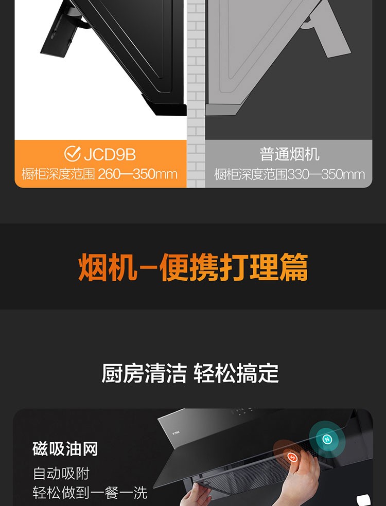 方太油烟机灶具套装22风量挥手智控侧吸抽吸油烟机5kW*燃气灶煤气灶A烟灶套装JCD9B+TH28B