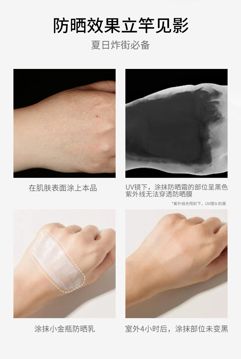 COCOAMELIA1970CCA雅阁皇妃小金管防晒霜乳防水防汗清爽全身面部隔离二合一男女 CCA雅格皇妃防晒霜