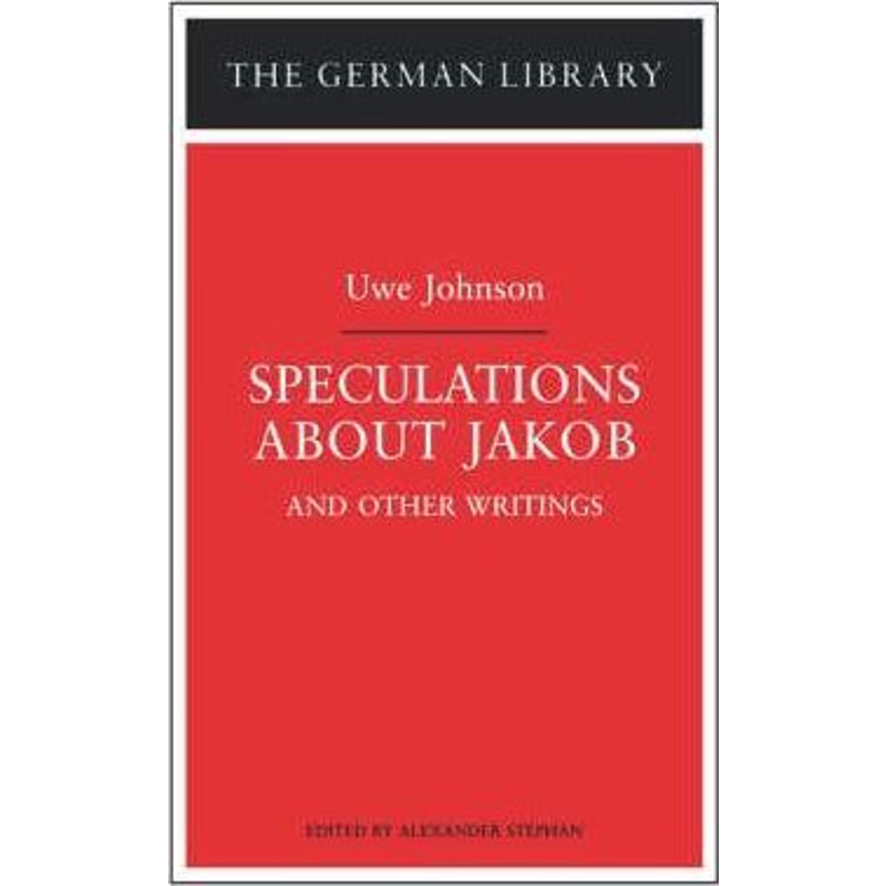 按需印刷Speculations about Jakob[9780826409751]