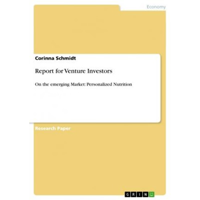 按需印刷Report for Venture Investors[9783640552153]