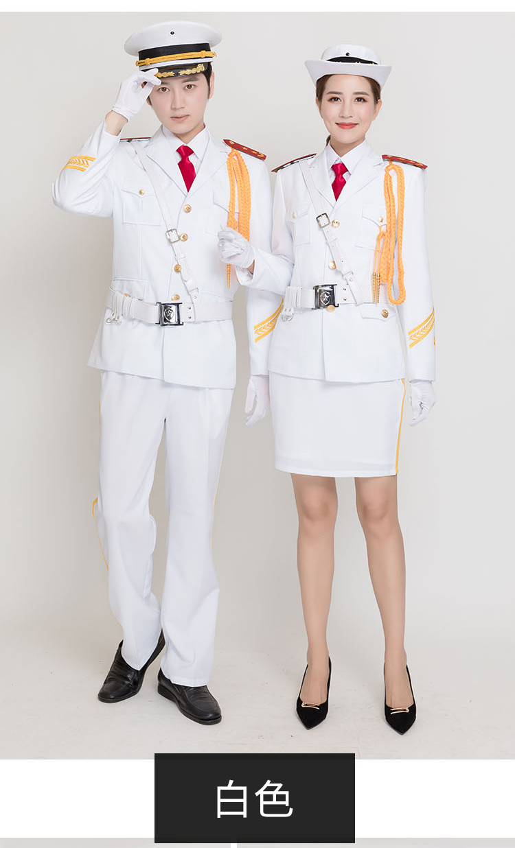 升旗仪式中学生礼服军乐队合唱团队礼服升旗手服装班