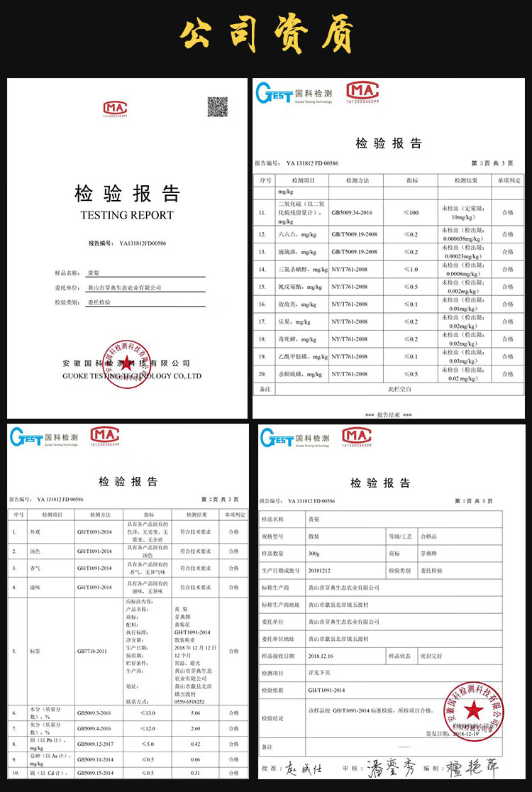 芽典 菊花茶 黄山黄菊金丝皇菊 徽州黄菊黄山茶叶花草35克婺源特产花草茶叶 黄山黄菊35克*1罐详情图片9