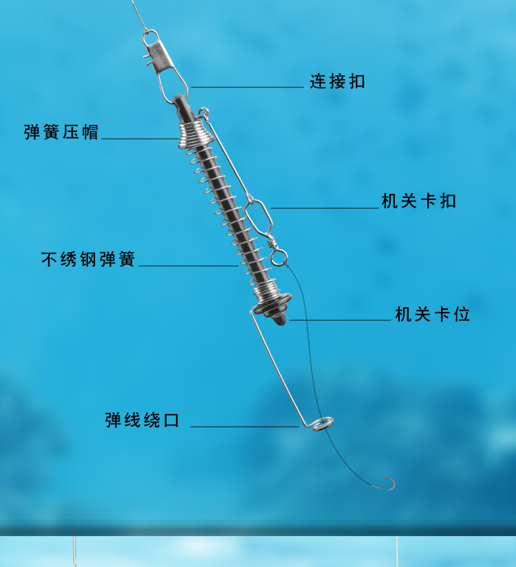 鱼钩懒人全自动钓鱼钩器钓鱼神器绑好神钩弹簧钩爆炸钩装备自动爆炸钩