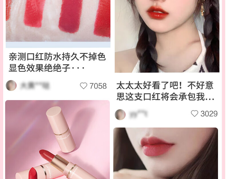 卡姿兰（Carslan）口红小样礼盒套装豆沙红色系大牌不掉色不沾杯情人节生日礼物女友 口红盒4+2支(套餐一）