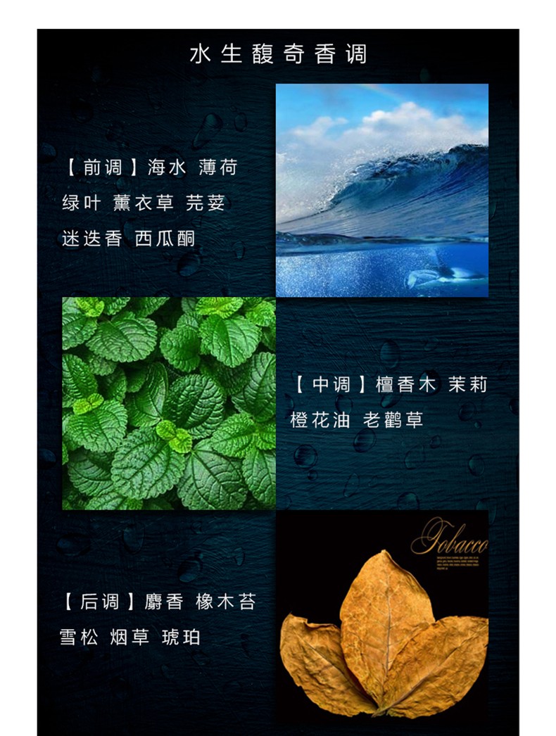 大卫杜夫（Davidoff）Cool Water冷水神秘水男士淡香水EDT 冷水男士香水 125ML