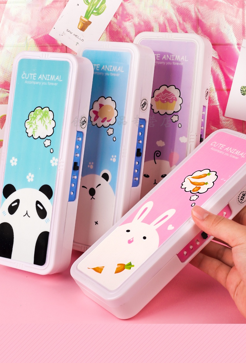 三年级有密码的文具盒密码文具盒抖音同款小学生铅笔盒女公主笔盒幼儿