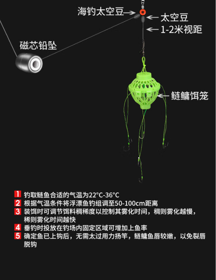 爆炸钩爆炸钩鲢鳙钓组水怪笼钩水怪钓鲢鳙钩套装水雷饵笼伊势尼鱼钩