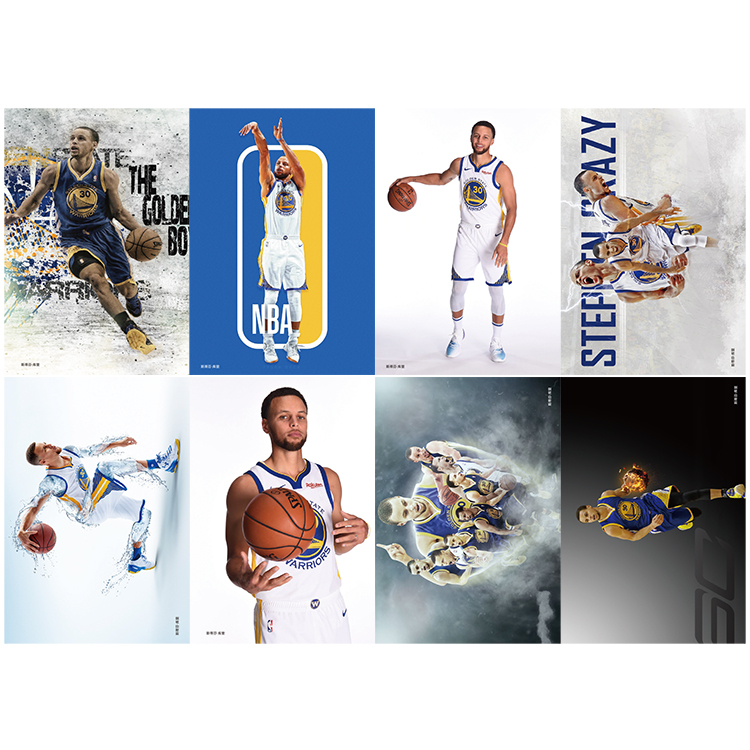 库里海报库里海报墙贴纸 2019nba篮球金州勇士队球星宿舍卧室壁纸挂画