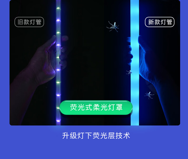 灯下插电式灭蚊灯电击式家用灭蝇灯商用灭蚊器室内灭蚊神器D20WP-LED 商品详情图 7