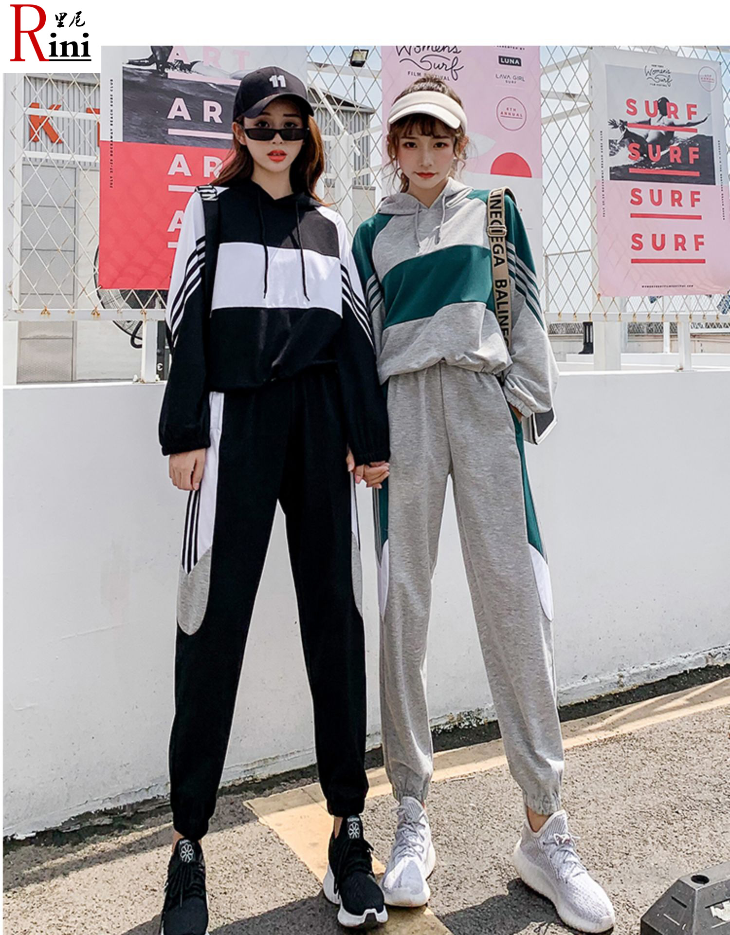 青少女初中生高中生学生女生装中学生2019秋冬季休闲运动套装少女新款