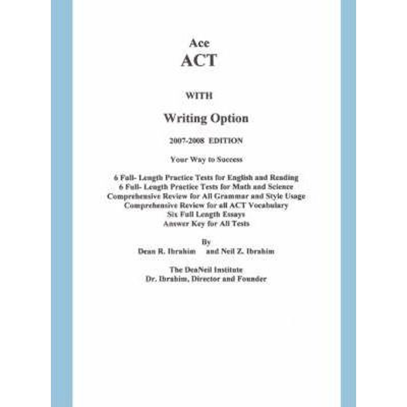 按需印刷Ace ACT with Writing Option[9781430323808]