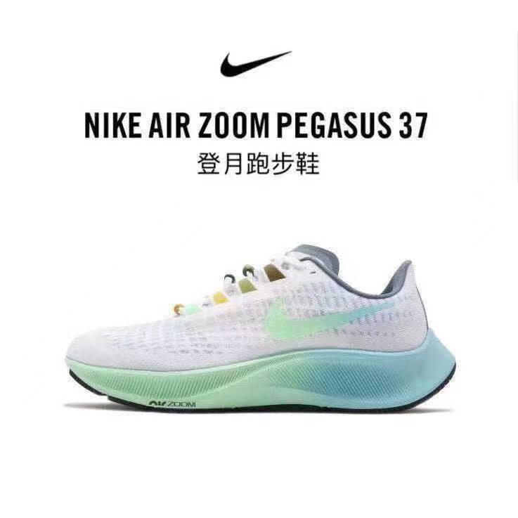 新款飞马38zoomairzoompegasus38飞马37飞马38运动跑步鞋37代大勾白蓝