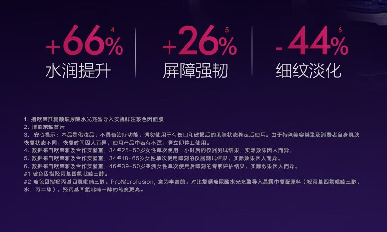 欧莱雅（L'OREAL） 玻色因安瓶面膜复颜玻尿酸水光充盈导入鲜注面膜 积雪草面膜20片