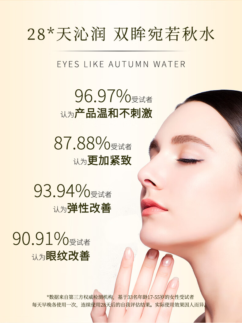 NEW FACE新面孔金眼霜紧致抗皱眼霜30g提拉眼部补水滋润保湿国货