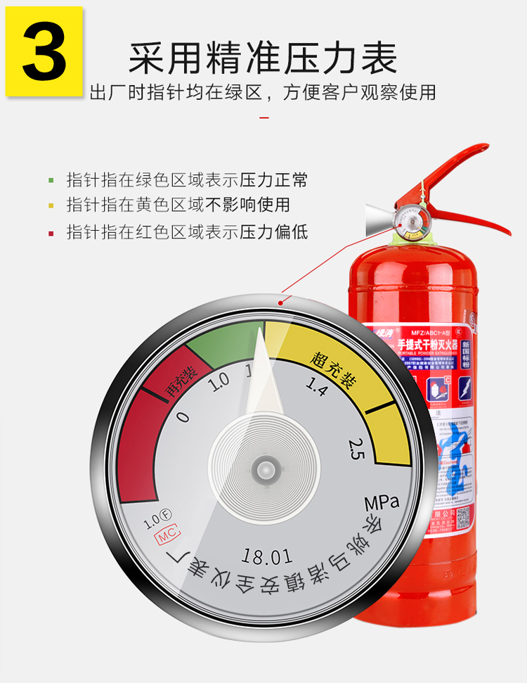 迈多多车载灭火器私家车用小型便携汽车干粉1公斤2千克消防车检年检