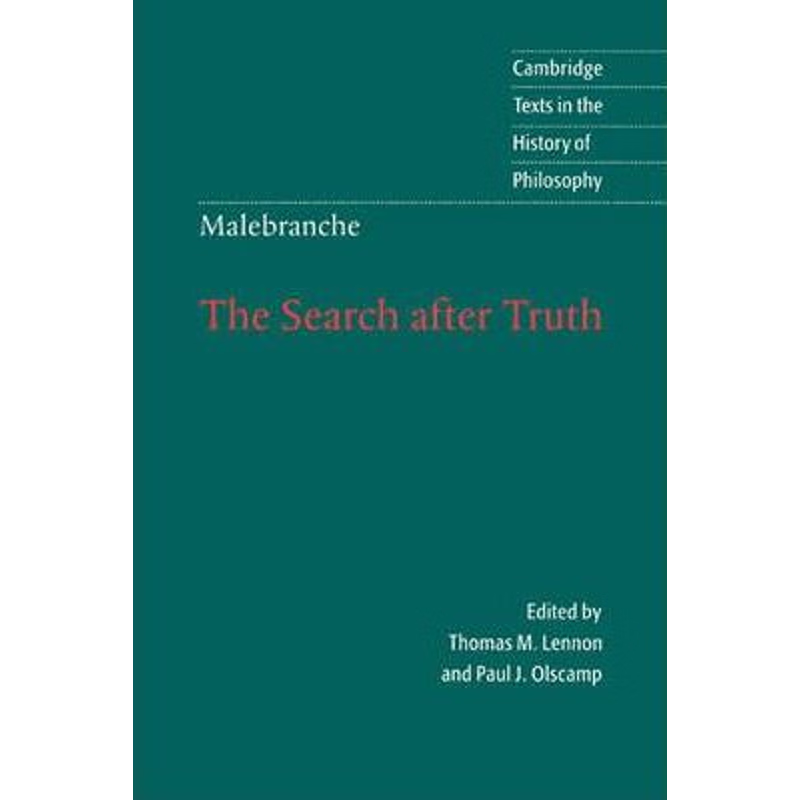 预订Malebranche: The Search after Truth:With Elucidations of The Search after Truth