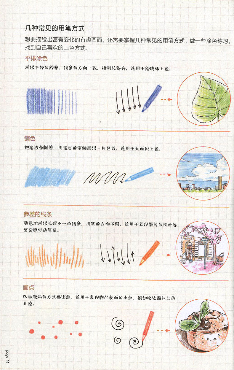 色铅笔的温情手绘,我的午后时光 飞乐鸟 彩铅画入门教程书 涂色 色