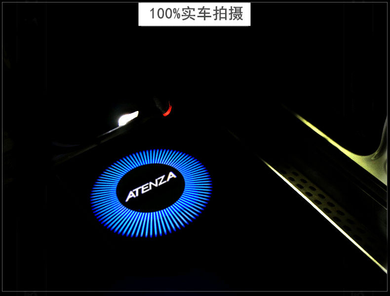 灯马6马8cx-9睿翼镭射投影灯车门灯装饰改装 1马自达默认原车标图案