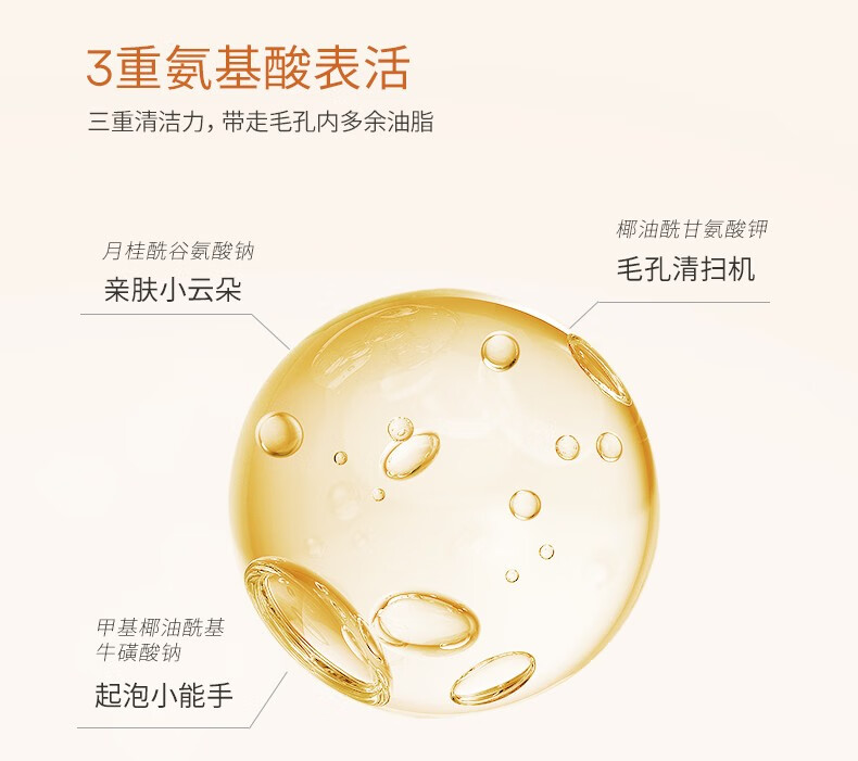 悦芙媞（Hapsode）洁颜蜜氨基酸洁面洗面奶深度清洁温和洗卸二合一 【推荐经典版】120ml