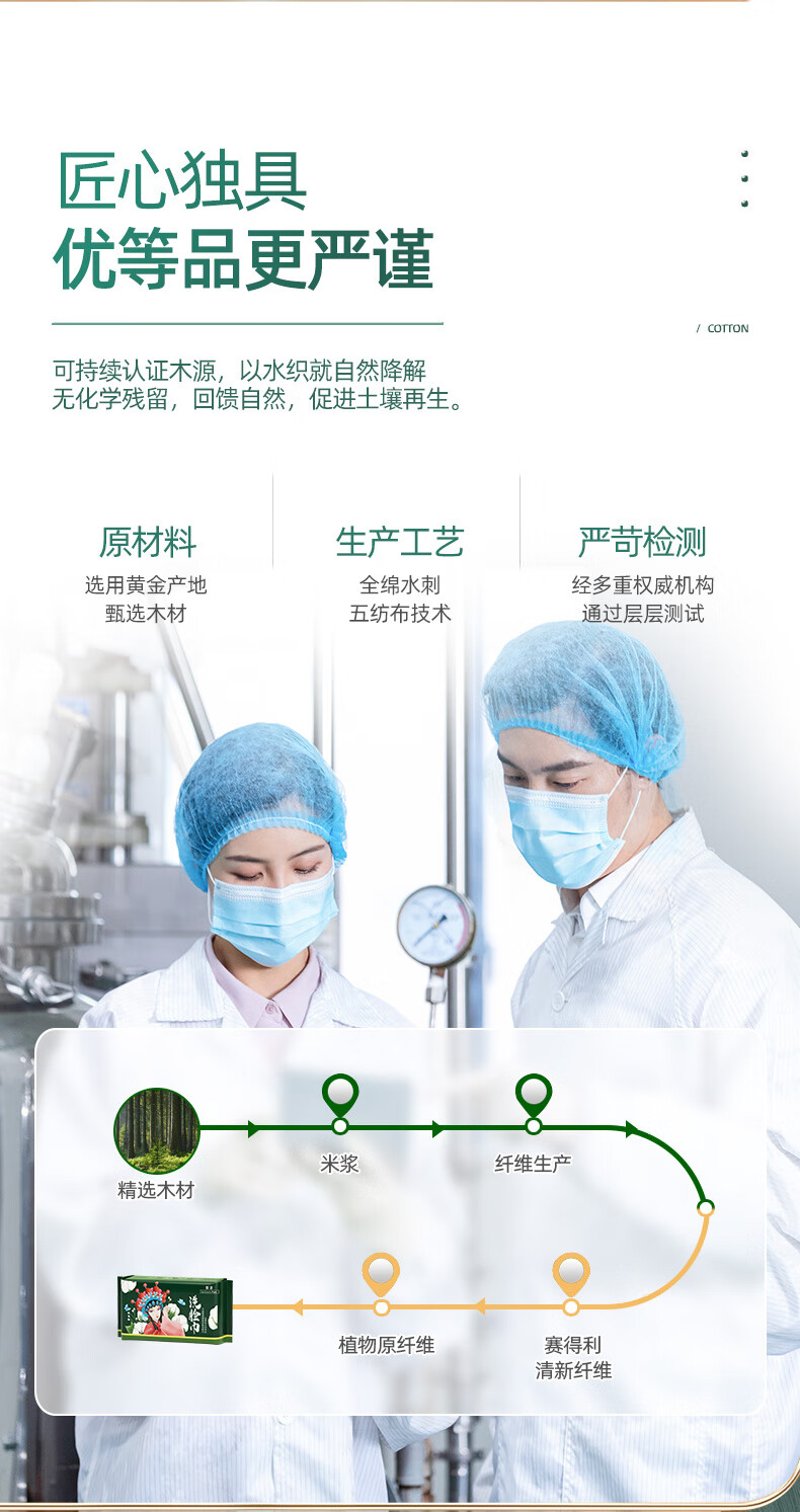 黎漾国潮加厚洗脸巾一次性擦脸巾洁面巾洗面巾棉柔巾加大厚款 10包装（加厚90%）共500抽