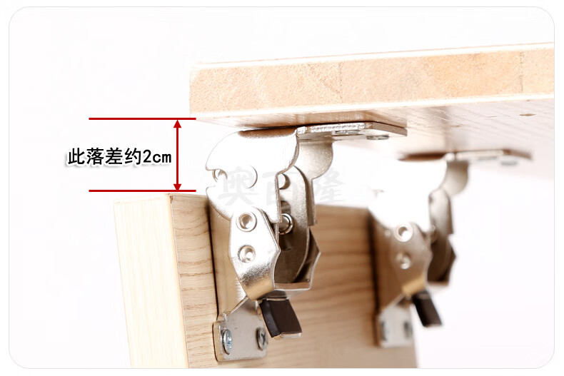 茶几餐桌90度180度自锁折叠合页铰链桌腿脚家具五金连接器配件扣180度