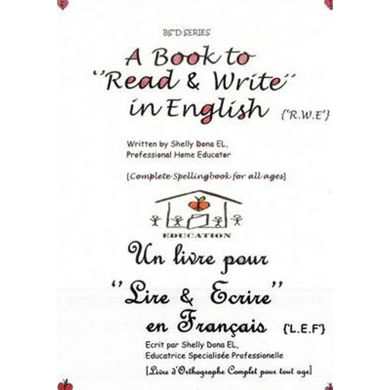 预订A Book to 'Read & Write' in English {'R.W.E'} - Un Livre Pour 'Lire & Ecrire' En Fran Ais {'L.E.F'}