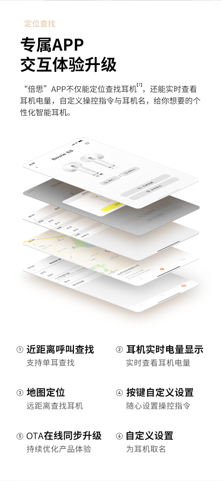 倍思 E8 真无线蓝牙耳机低延迟迷你短杆半入耳式通话降噪游戏运动长续航适用苹果华为荣耀小米 白色【低延迟38ms，超级闪充】