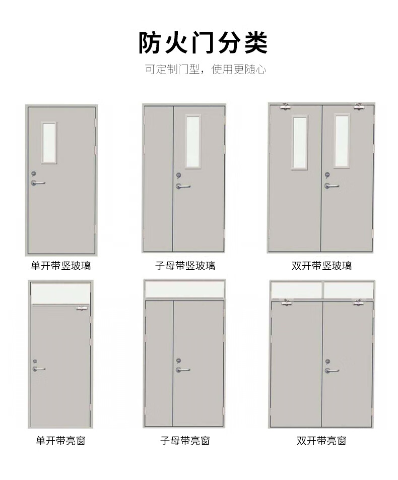 厂家直销钢制防火门甲级乙级丙级工程防火门消防证书供货证书齐全甲级