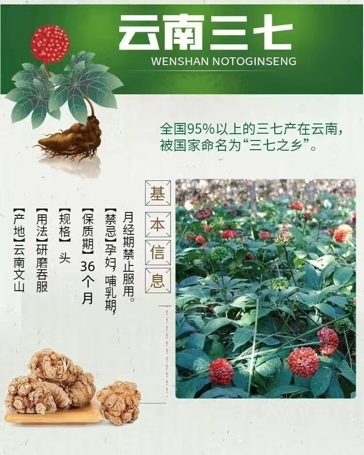 2，三七片 雲南文山春三七 自然曬乾 20頭無剪口整個切片 煲湯泡酒料 整個三七30頭500g