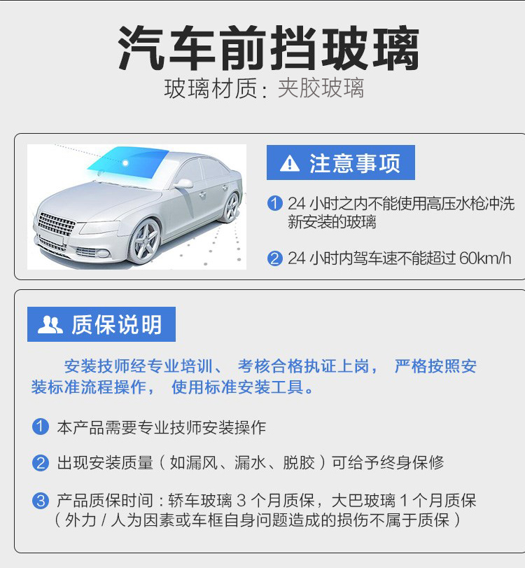 长安马自达23昂克赛拉汽车前挡风玻璃更换后档门角汽车玻璃安装1差价