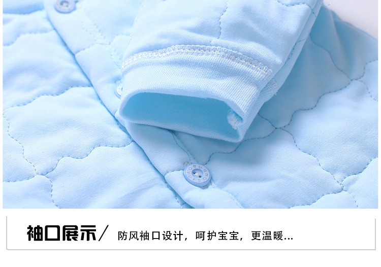 迪士尼同款 小孩子穿的1-3岁婴儿薄棉衣套装棉春秋季男宝宝秋装背带裤