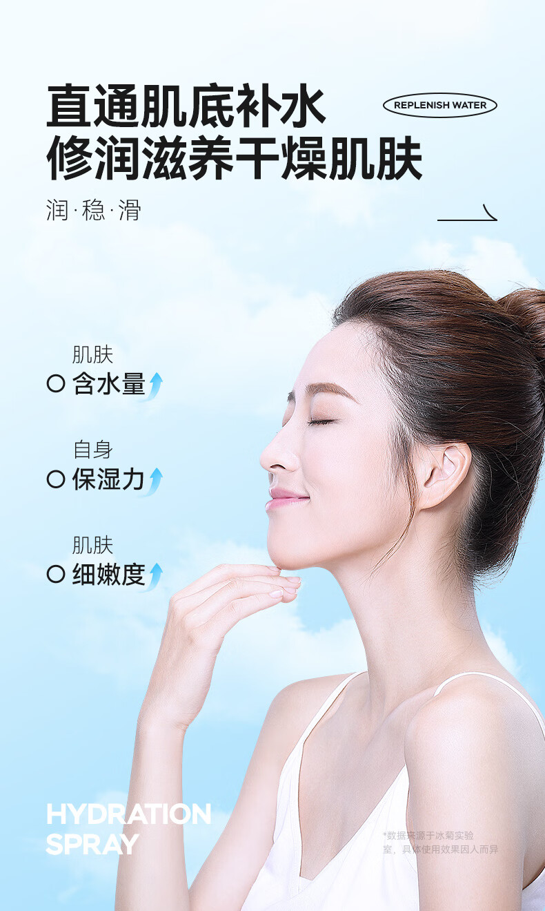 冰菊（Bing Ju）珍珠深层补水喷雾保湿水润定妆爽肤水化妆水 两支装【280ml*2】