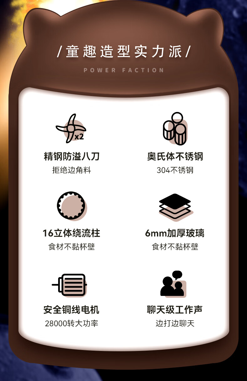 浦利顿(PLODON)辅食机婴儿宝宝辅食工具辅食料理机打泥机绞肉机研磨机多功能破壁机搅拌机小型榨汁机 小飞熊防溅8叶单刀【300ML子杯】