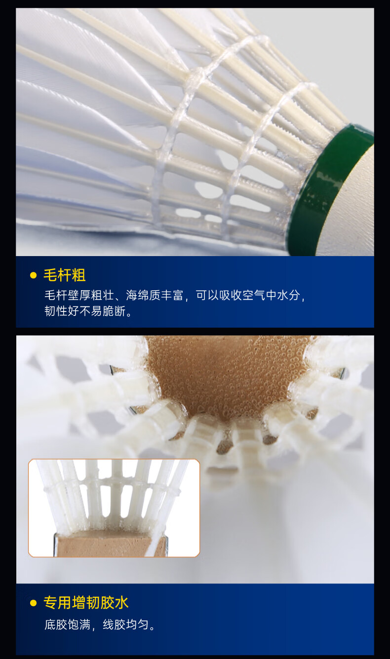 VICTOR/威克多羽毛球12只装比赛9号球耐打飞行稳定金黄鸭毛球业余比赛用球练习球特惠球粉胜利 比赛3号【1桶装】
