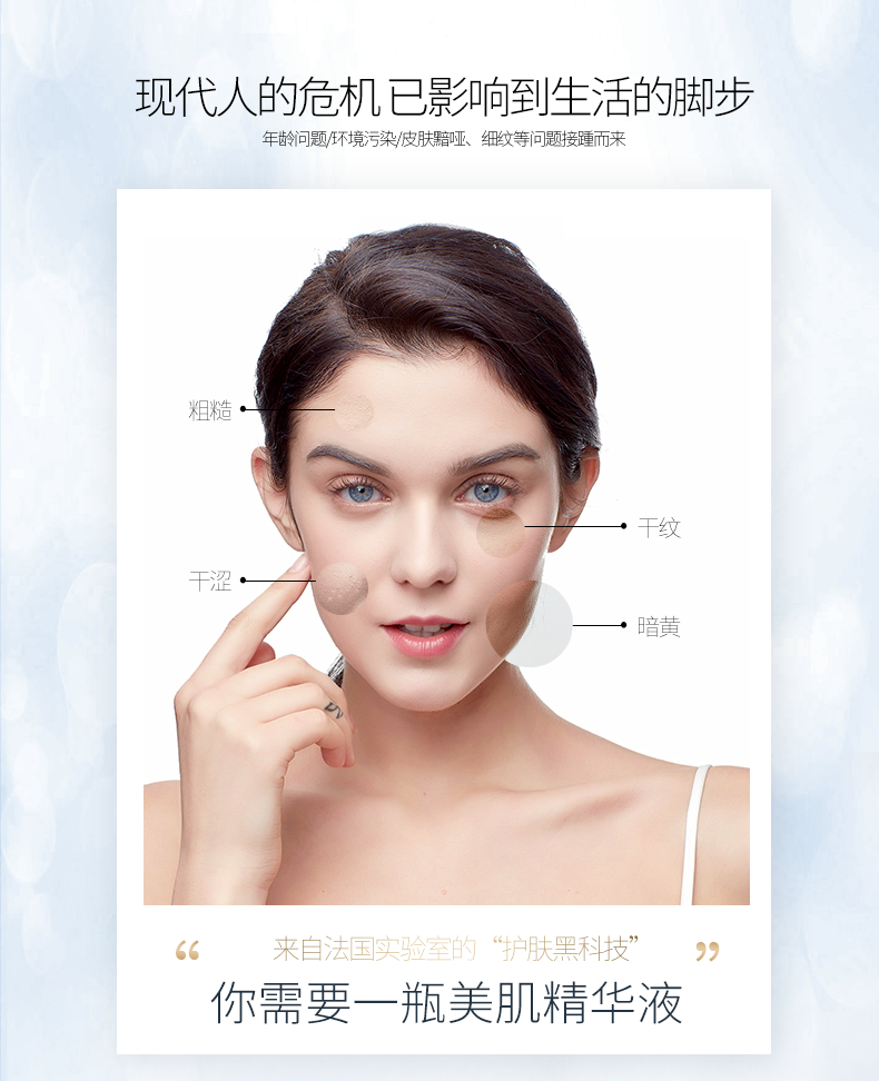 GAYL'OY謌兰多肽小安瓶精华液玻尿酸烟酰胺六胜肽补水保湿原液提拉紧致修肤细致毛孔7瓶/盒