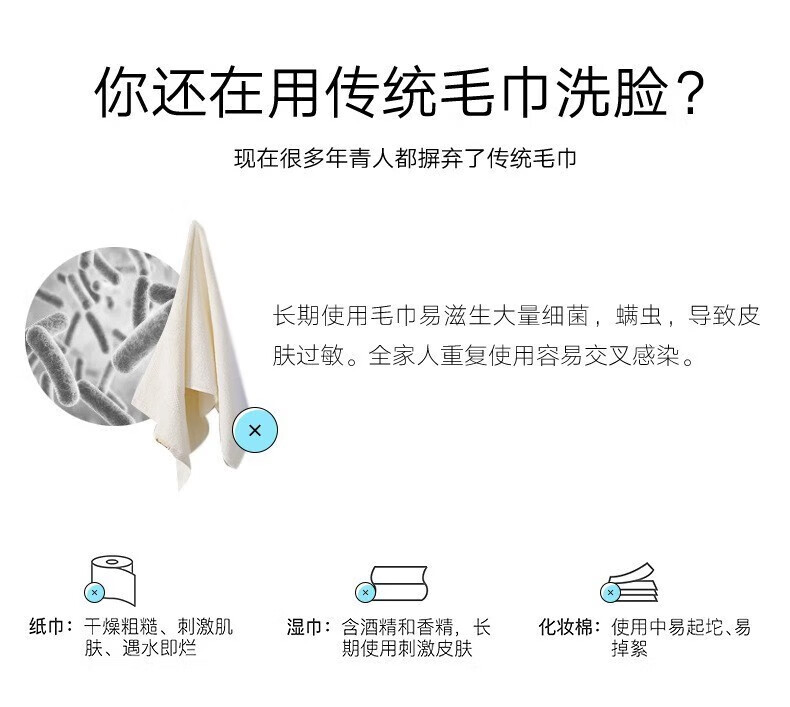 话语一次性洗脸巾棉柔巾加厚美容抽取式洁面巾擦脸卸妆洗面巾 三包【包装随机】