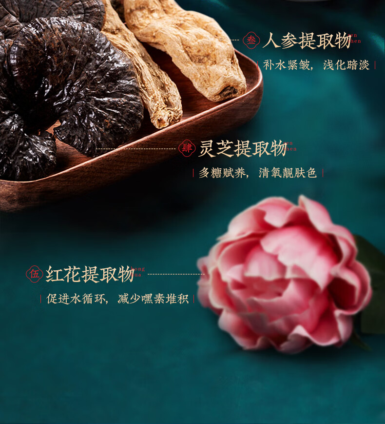 冰菊（Bing Ju） 御廷五珍水光精萃面膜补水保湿滋润肌肤 五珍套装
