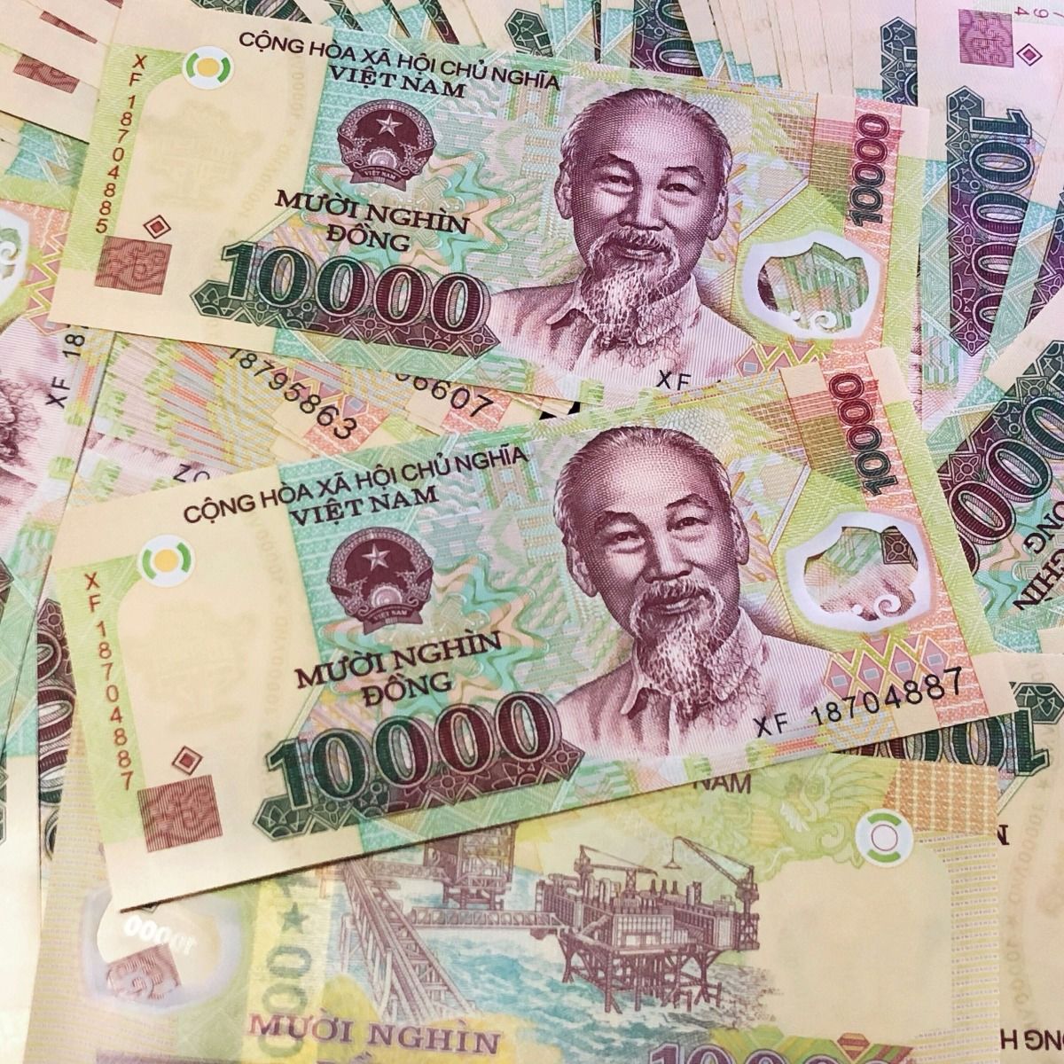 【真币 1件】越南10000,1万盾 各国外国纸币钞票钱币收藏 老挝1000